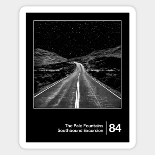 The Pale Fountains - Minimal Style Graphic Artwork Design Magnet